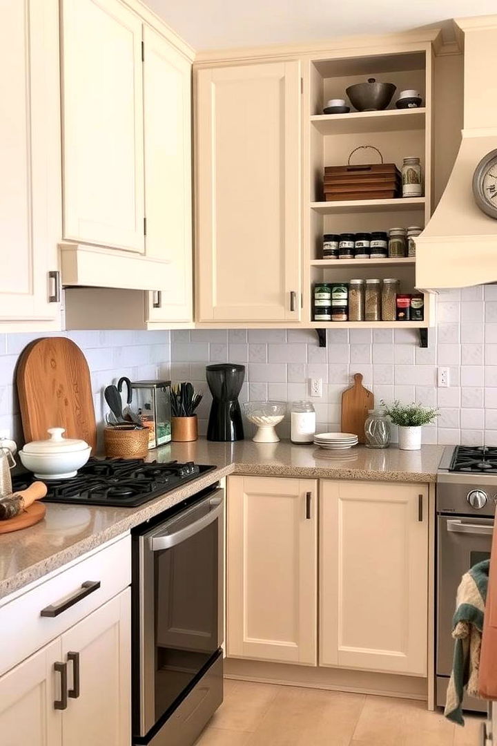 Artful Accessory Pairing - 22 Kitchens With Beige Kitchen Cabinets