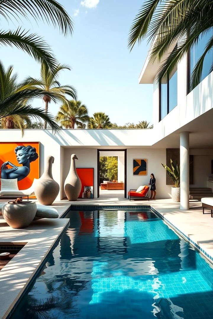 Artful Design Integration - 22 Pool House Ideas