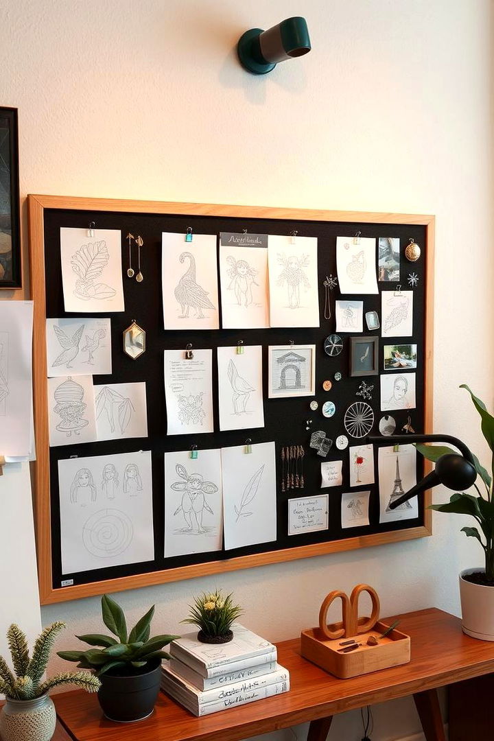 Artful Display Boards - 22 Small Craft Room Ideas