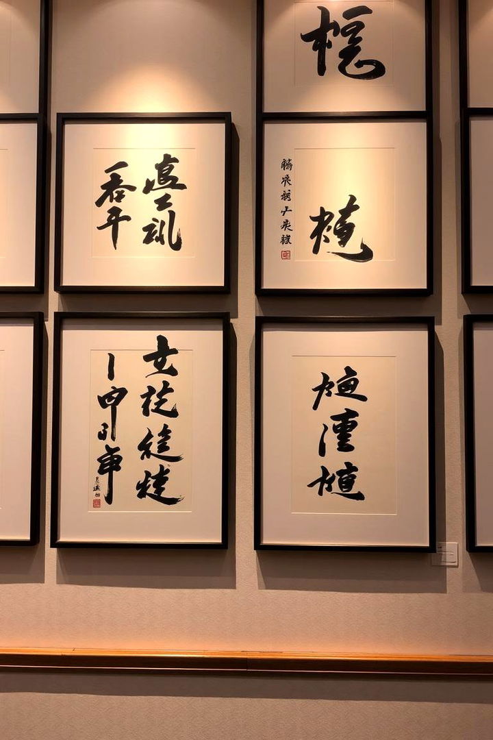 Artful Display of Calligraphy - 22 Japanese Style Living Room Ideas