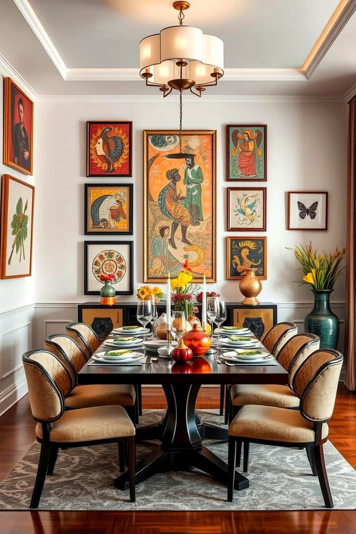 Artful Displays and Accents - 22 Casual Dining Room Ideas