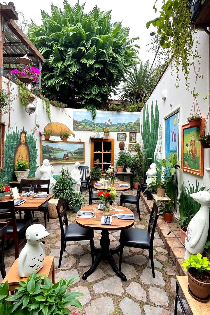 Artful Garden Dining - 22 Outdoor Dining Area Ideas