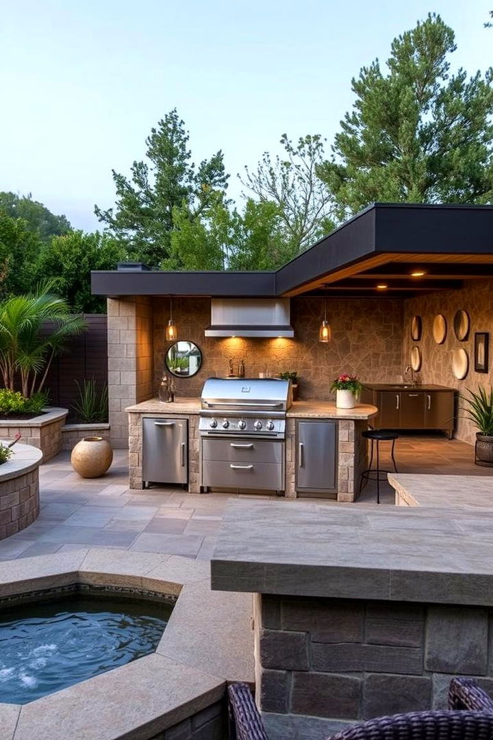 Artful Landscape Integration - 22 Luxury Outdoor Kitchen Ideas