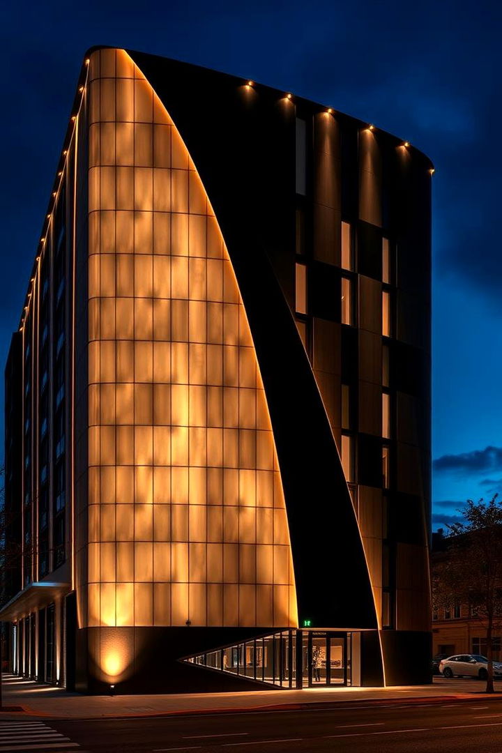 Artful Lighting Effects - 22 beige and black house exterior ideas