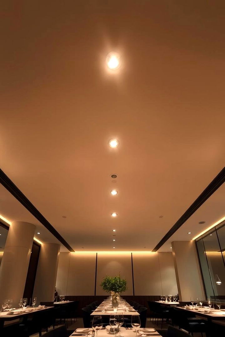 Artful Recessed Lights for Subtle Glow - 22 Small Dining Room Lighting Ideas