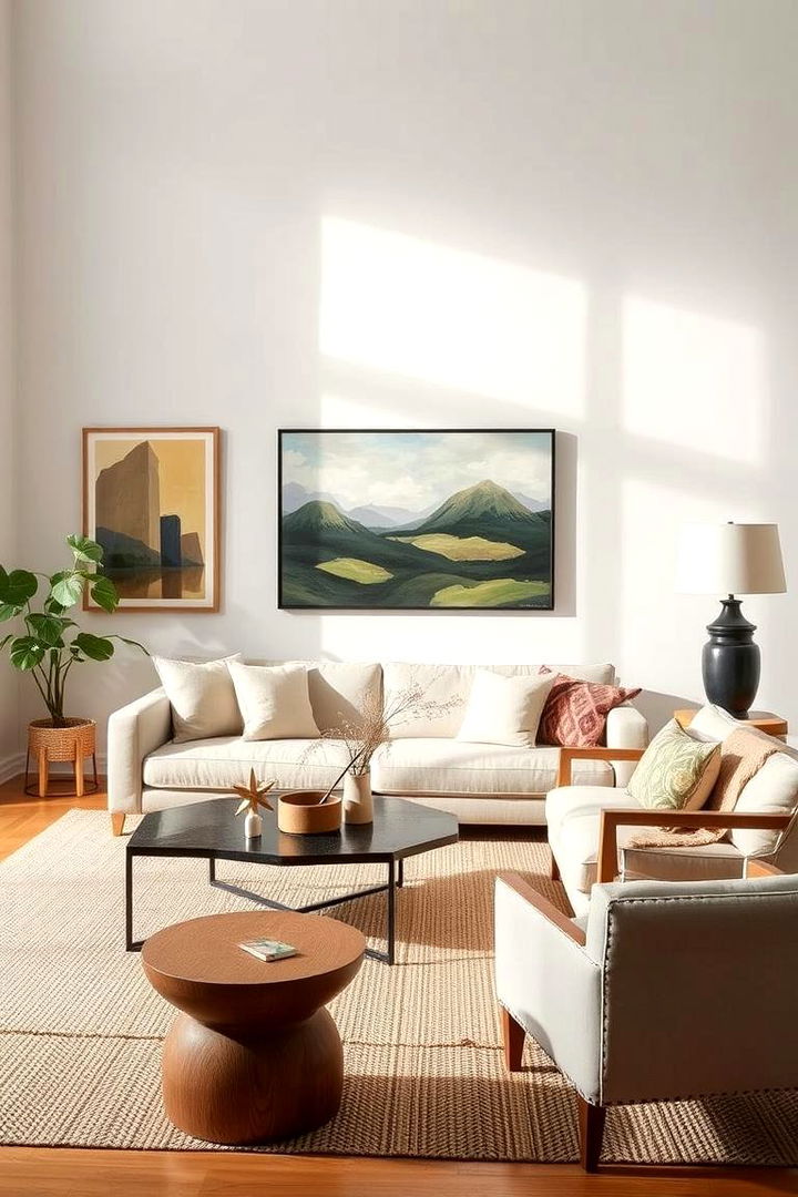 Artful Simplicity - 22 Minimalist Modern Boho Living Room Ideas