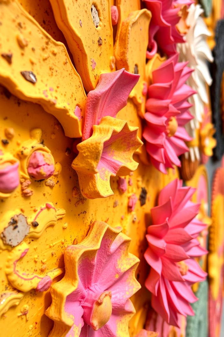 Artful Wall Decor Featuring Yellow and Pink - 22 How to Decorate With Yellow and Pink