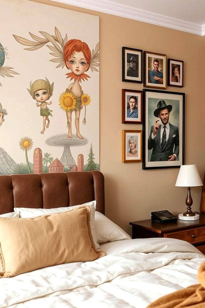 Artful Wall Decor - 22 Beige Bedroom Ideas