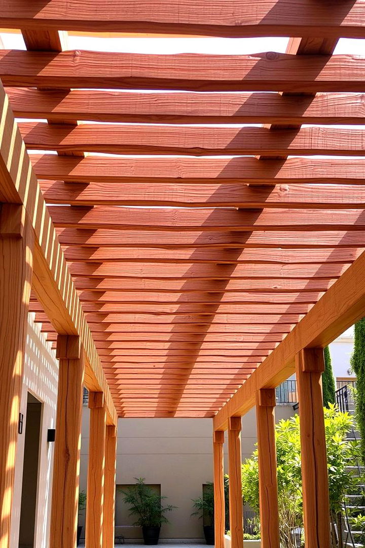 Artful Wood Slat Pergola Shades - 22 Pergola Shade Ideas