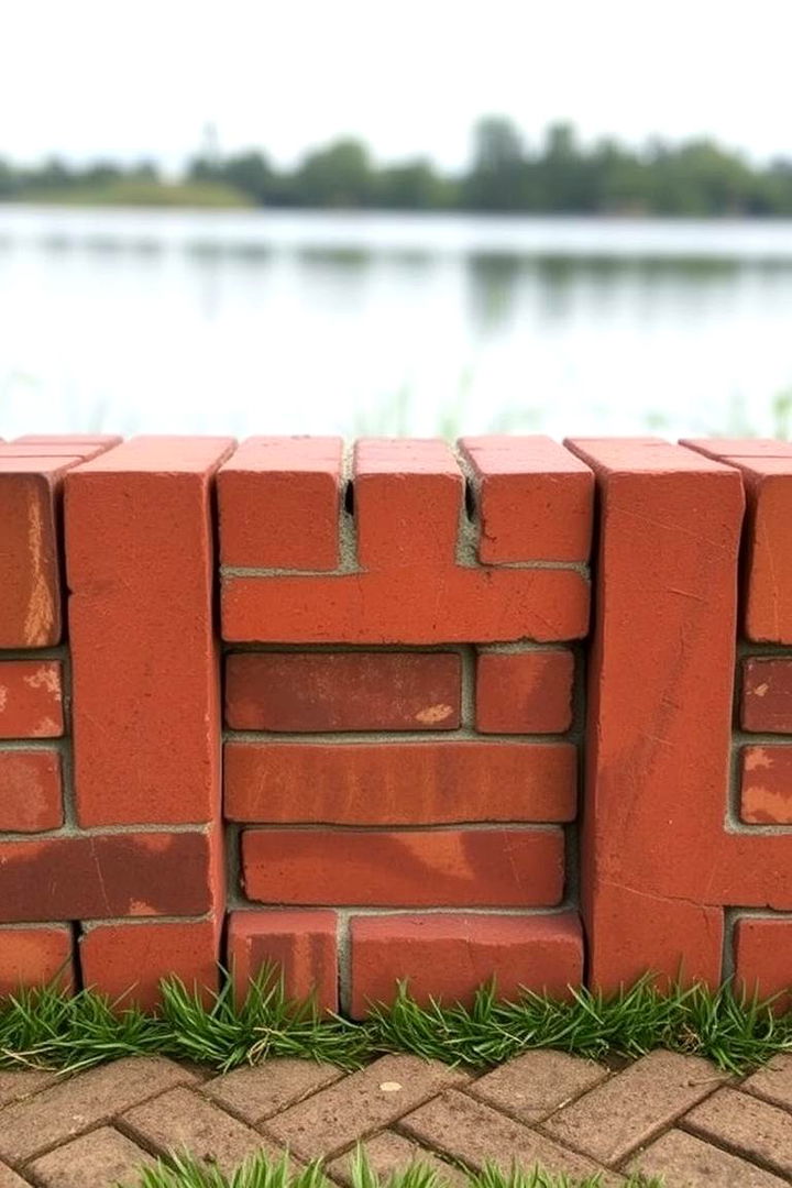 Artfully Framed Brick Edges - 22 herringbone brick patio designs