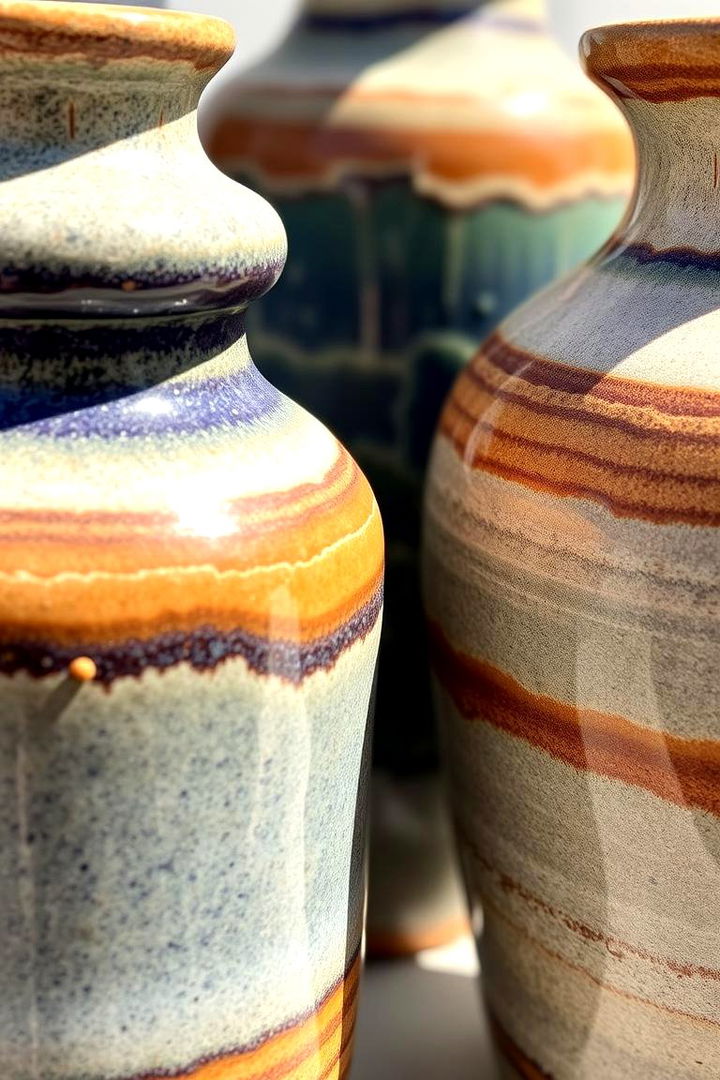 Artisan Ceramic Vases - 22 Boho Beach Bedroom Ideas
