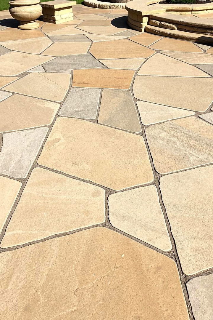 Artisan Crafted Hand Etched Stone Patio - 22 Stone Patio Ideas