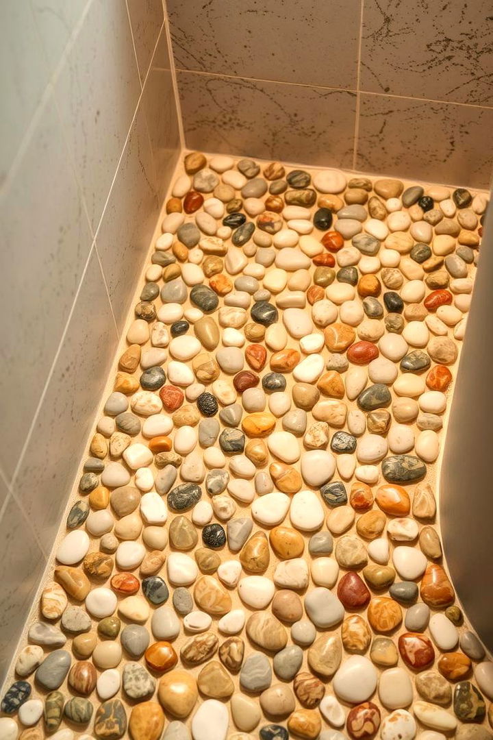 Artisan Crafted Inspirations - 22 Pebble Tile Bathroom Ideas