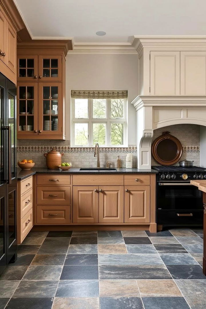 Artisan Crafted Slate Kitchen - 22 Kitchens With Slate Floors