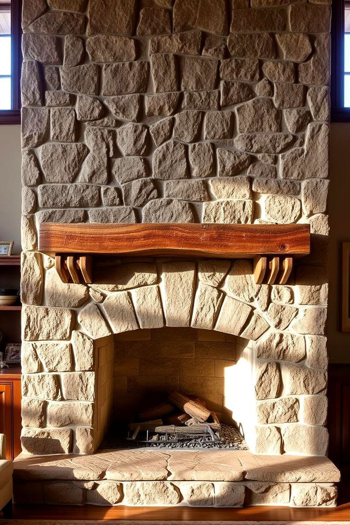Artisan Driven Craftsmanship - 22 Floor-to-Ceiling Stone Fireplace Ideas