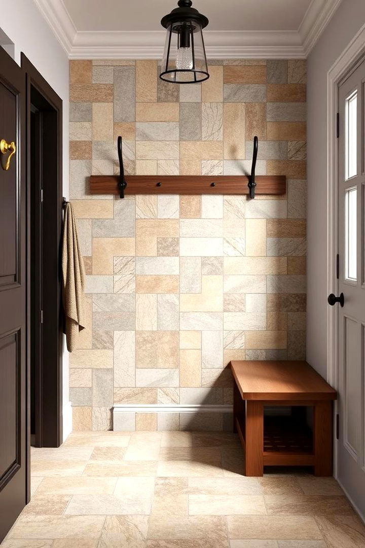 Artisan Handcrafted Tiles for Unique Charm - 22 Mudroom Tile Floor Ideas