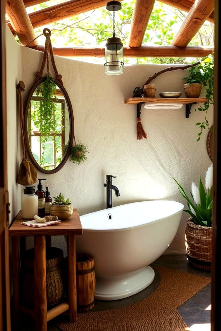 Artisan Made Touches - 22 Rustic Outdoor Bathroom Ideas