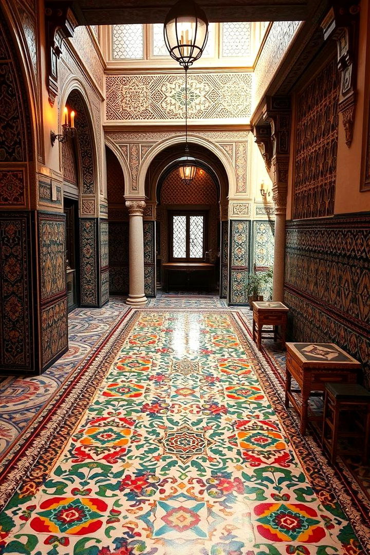 Artisan Mosaic Styles - 22 Living Room Flooring Ideas