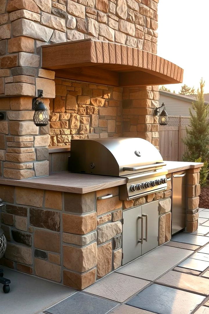 Artisan Stone Grill Station - 22 Grill Station Ideas