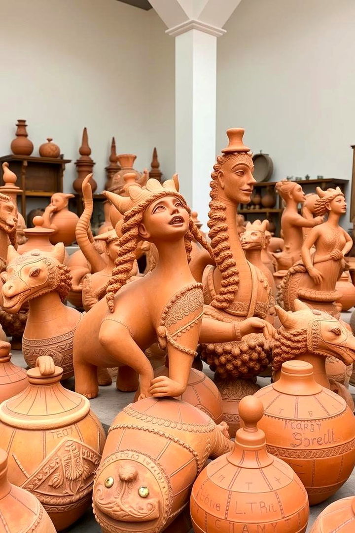 Artisan Terracotta Sculptural Pieces - 22 terracotta home decor ideas