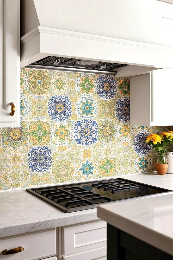 Artisan Tile Backsplash - 22 Farmhouse Kitchen Ideas