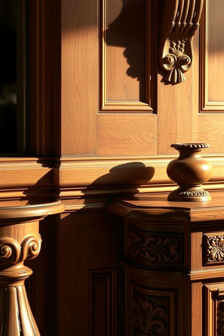 Artisanal Carpentry Details - 22 Dark Academia Interior Design Ideas