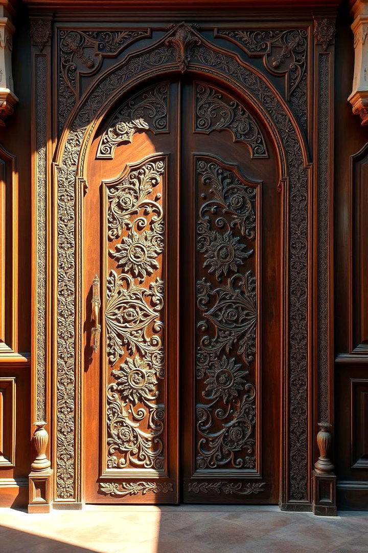Artisanal Craftsmanship on Display - 22 Brown House Front Door Colors