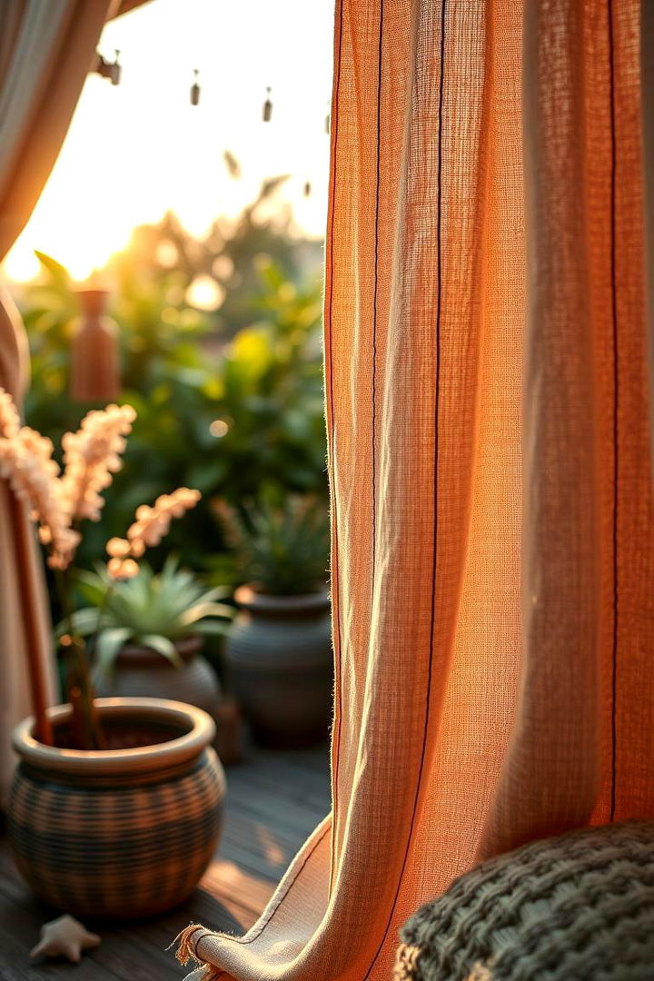 Artisanal Handcrafted Curtains for Unique Charm - 22 Patio Curtain Ideas