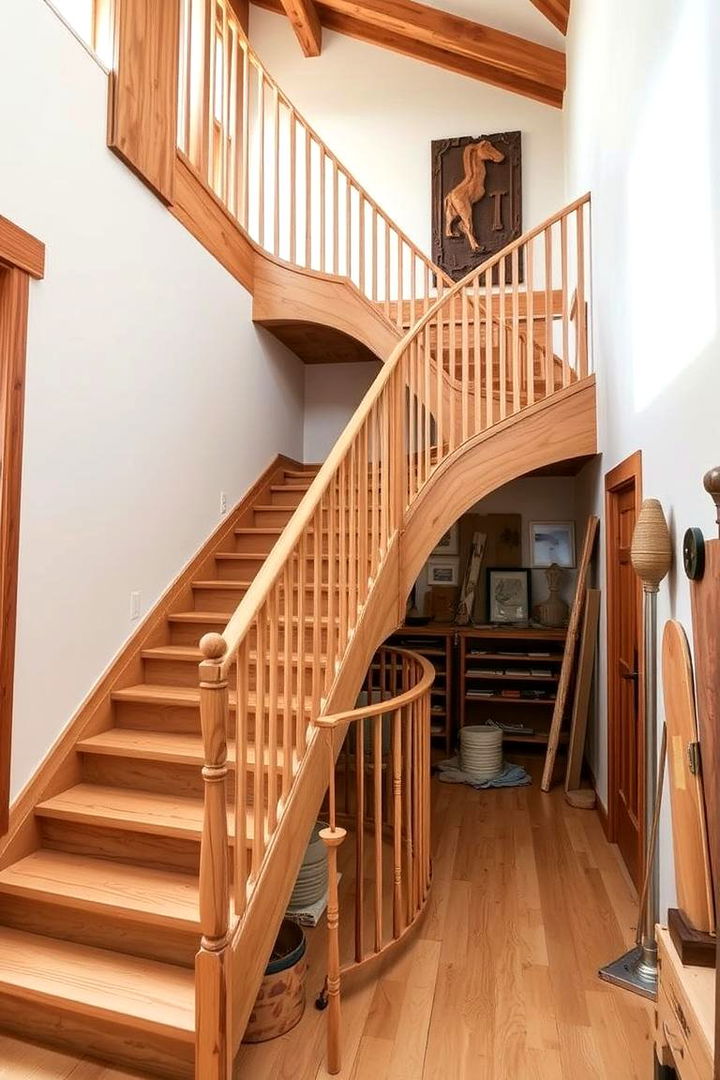Artisanal Handcrafted Curved Staircase - 22 Curved Staircase Ideas