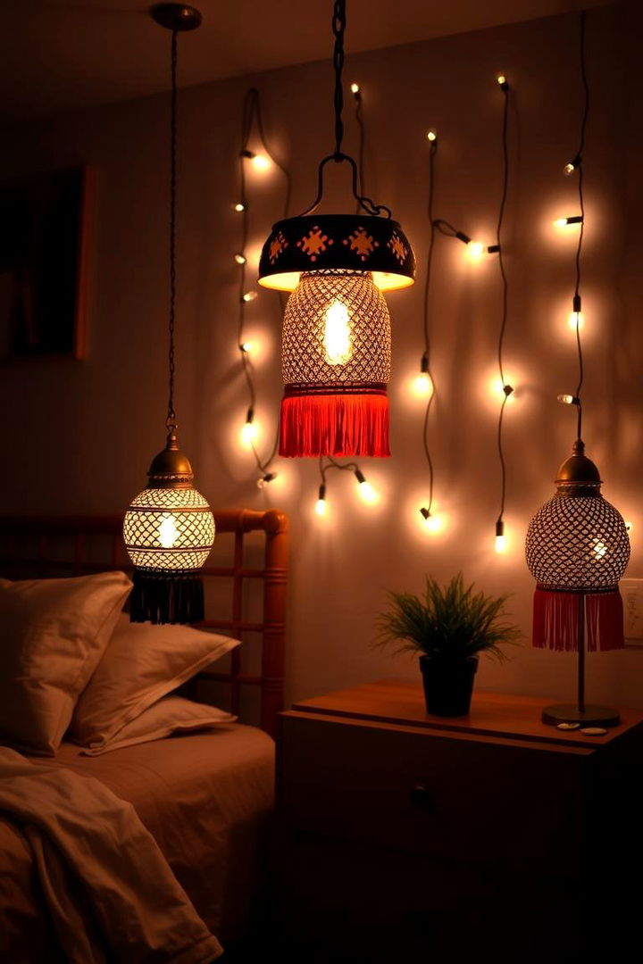 Artisanal Lighting Fixtures - 22 Boho Teen Bedroom Ideas
