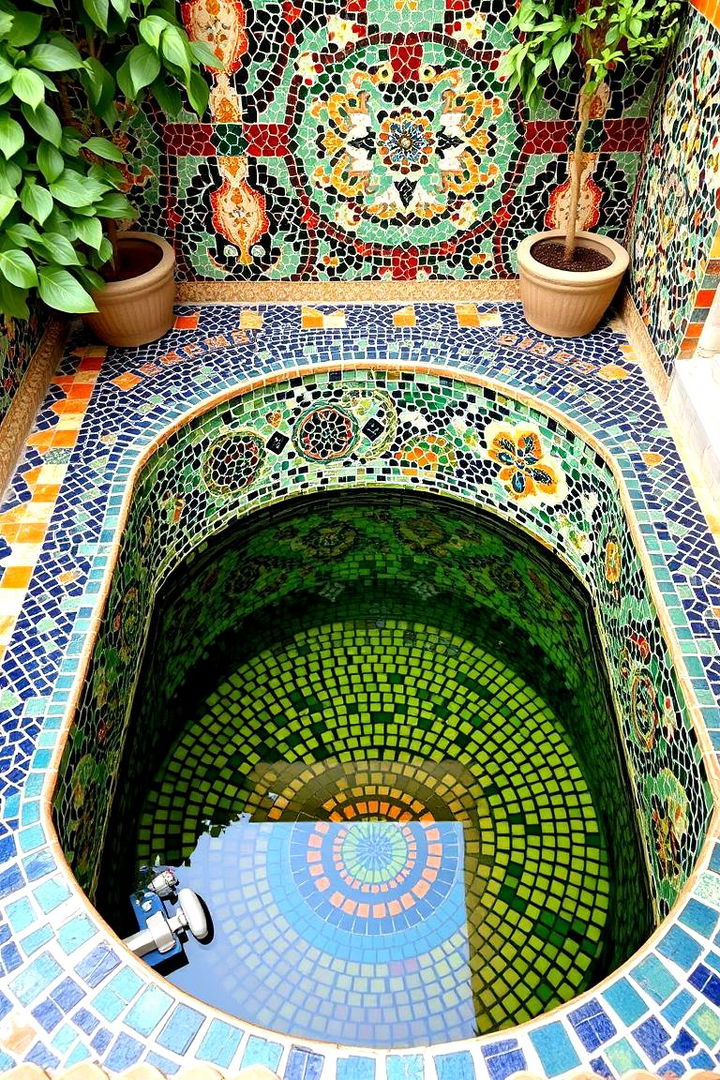 Artisanal Mosaic Pools - 22 Small Garden Reflecting Pool Ideas