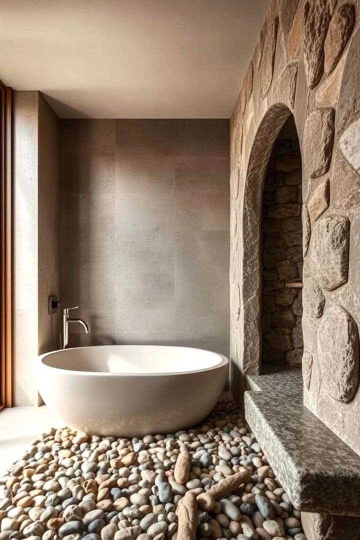 Artisanal Stone Accents - 22 Mexican Bathroom Ideas