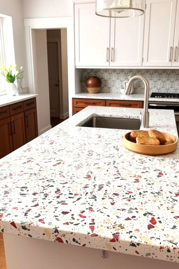 Artisanal Terrazzo Texture - 22 Kitchen Countertop Ideas