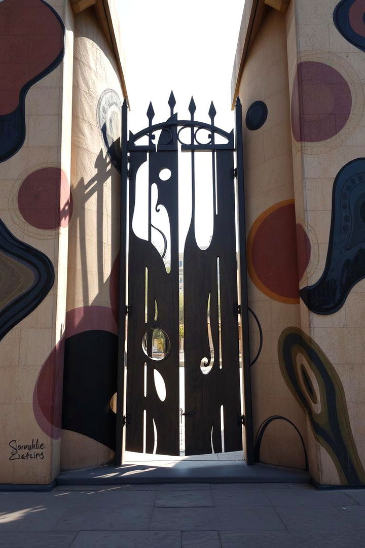 Artistic Abstract Patterns - 22 Front Door Gate Ideas
