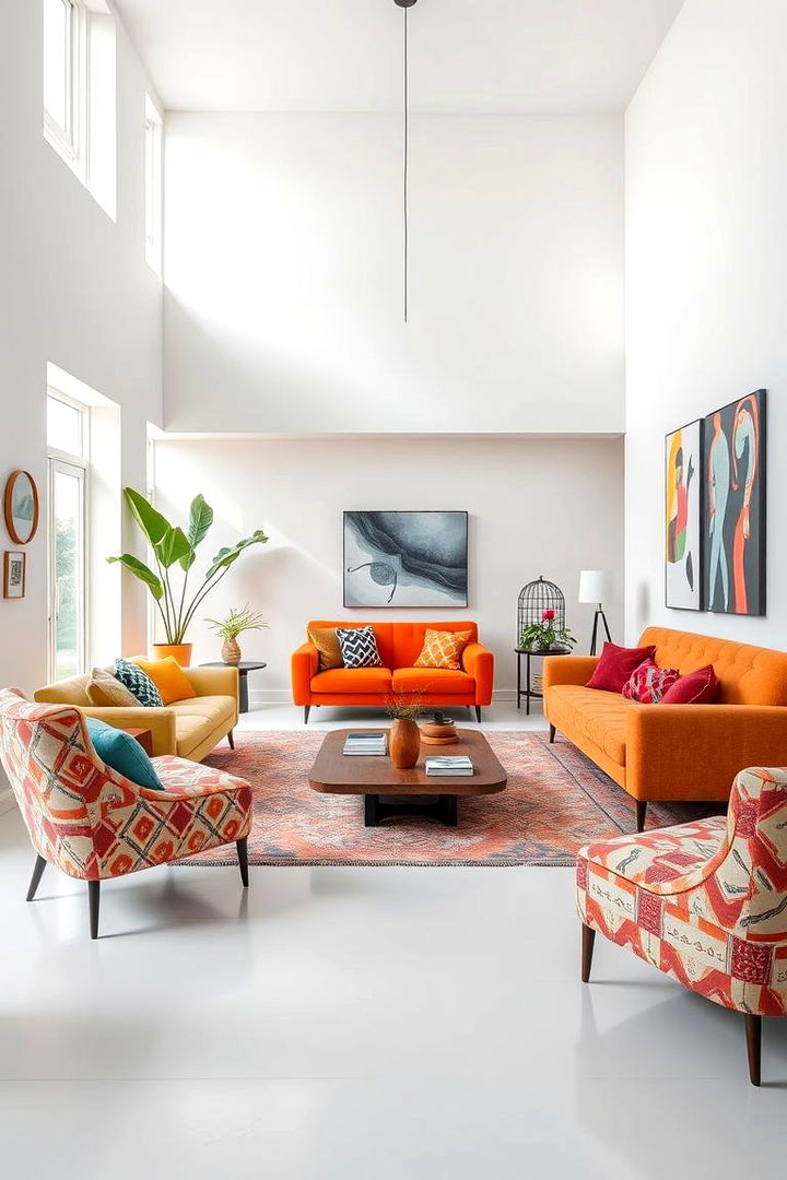 Artistic Accent Pieces - 22 Mismatched Sofas in Living Room Ideas