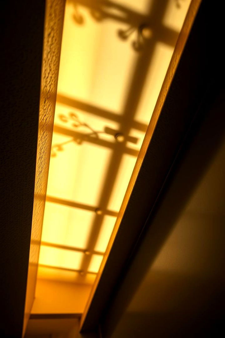 Artistic Accent Soffit Lighting with Shadow Effects - 22 Soffit Lighting Ideas