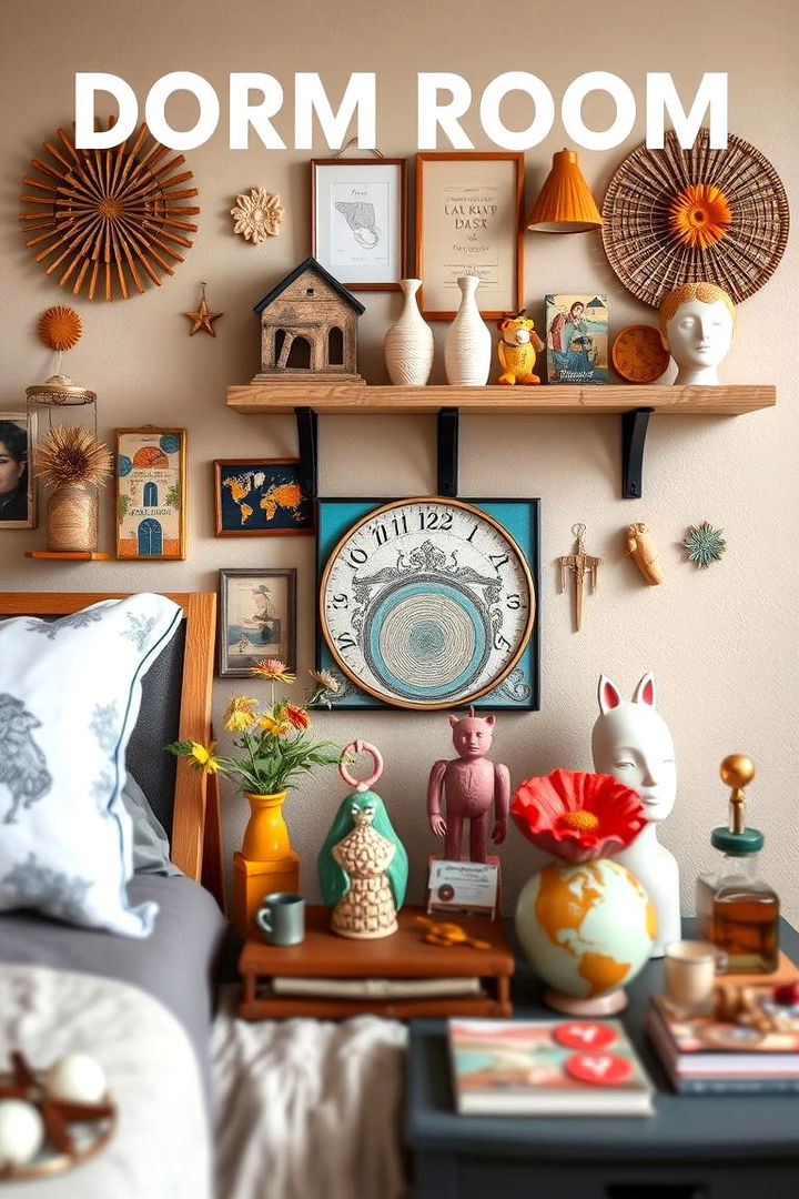 Artistic Accessory Arrangements - 22 Boho Dorm Room Ideas