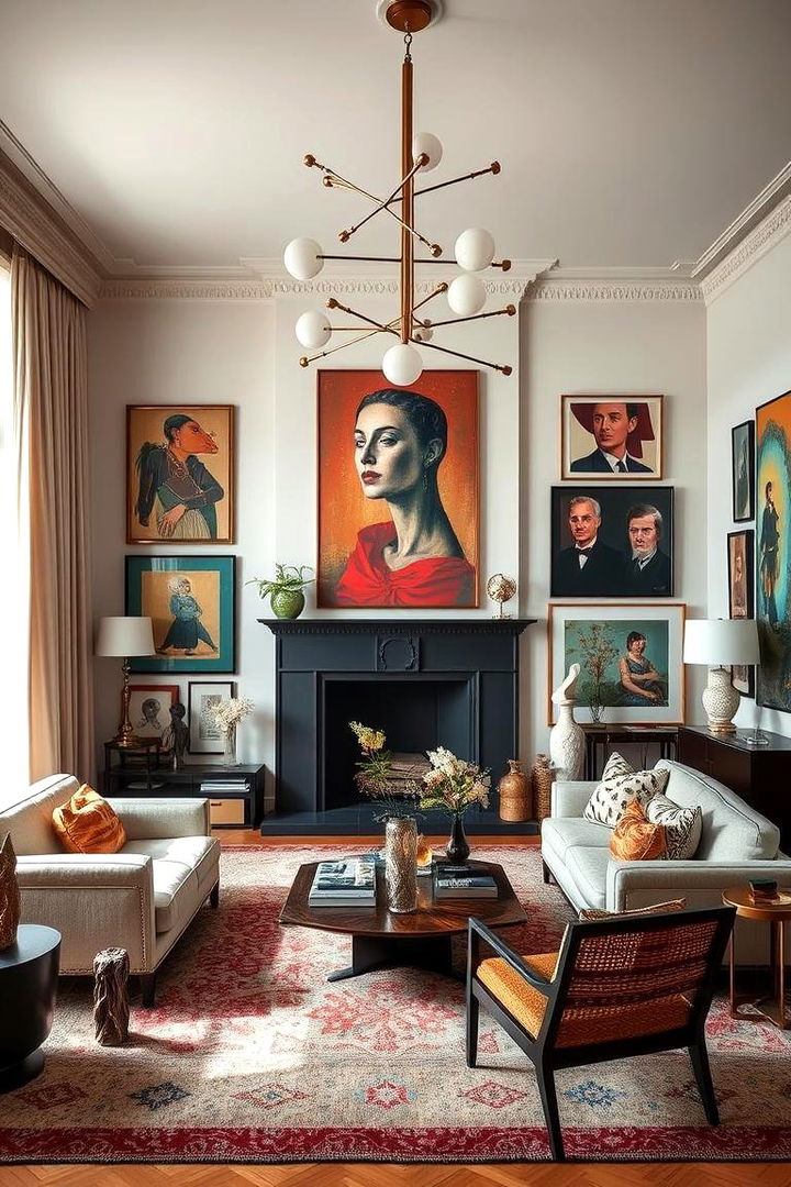 Artistic Ambience - 22 Hamptons Living Room Ideas