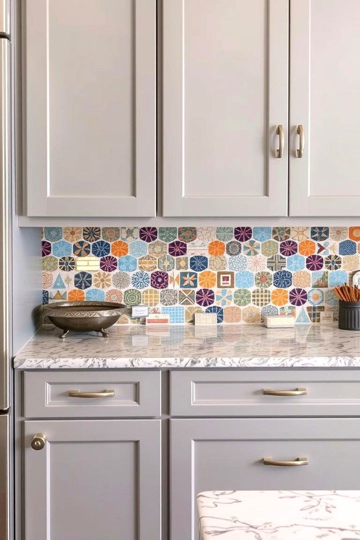 Artistic Backsplash Designs - 22 Farmhouse Kitchen With Gray Cabinets Ideas