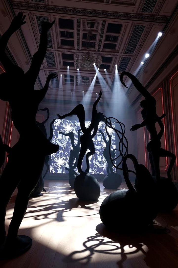 Artistic Black Installations - 22 Black-Themed Wedding Ideas