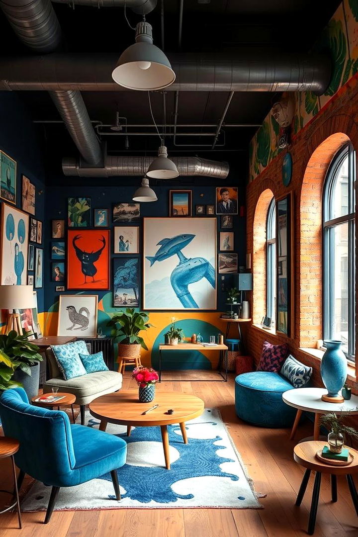Artistic Blue Expressions - 22 Blue Room Ideas