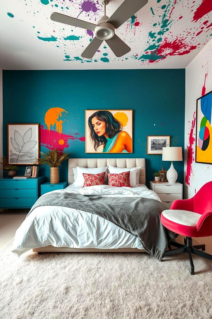 Artistic Bold Vibes - 22 Bedroom Layout Ideas