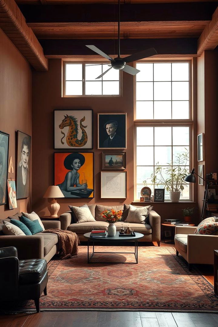 Artistic Brown Spaces - 22 Brown Living Room Ideas