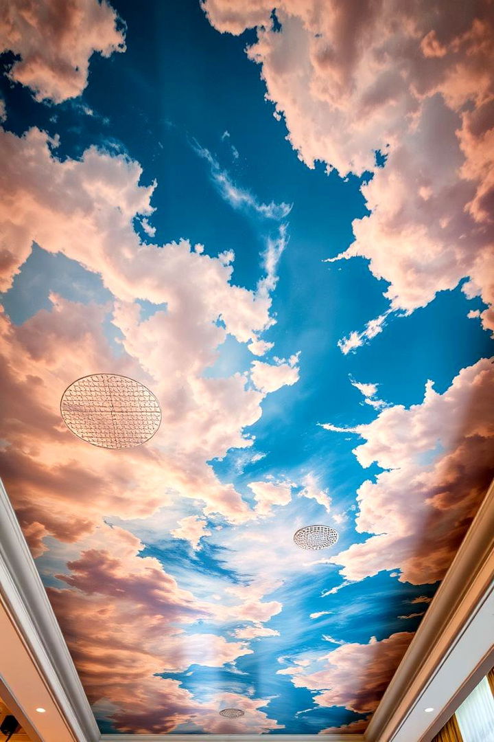 Artistic Ceiling Murals - 22 Cheap Ceiling Ideas