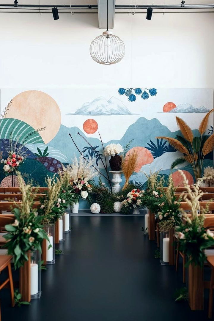 Artistic Ceremony Backdrops - 22 boho wedding ideas