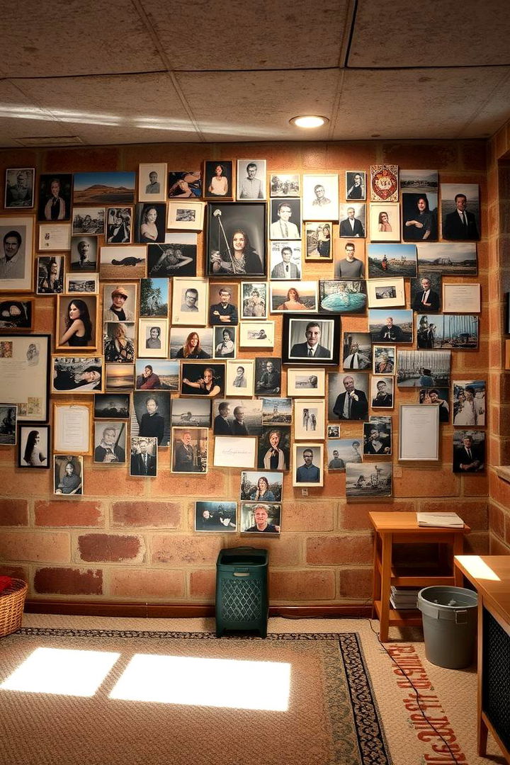 Artistic Collage Creations - 22 Basement Wall Ideas