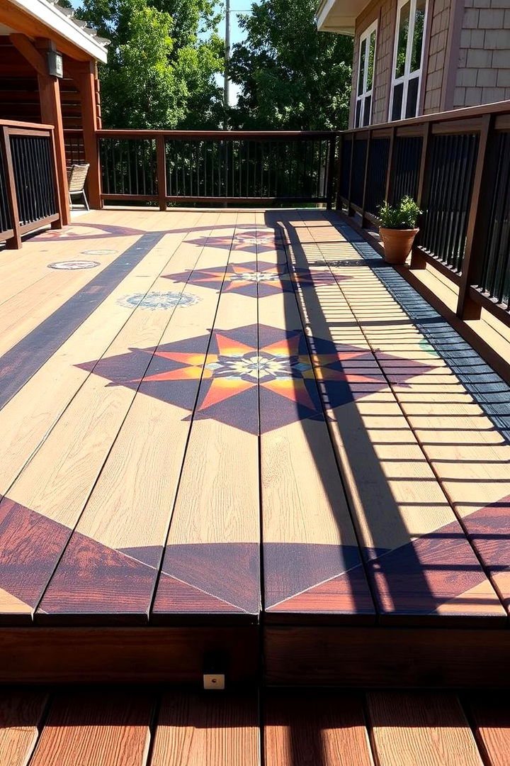 Artistic Composite Deck - 22 Composite Deck Ideas