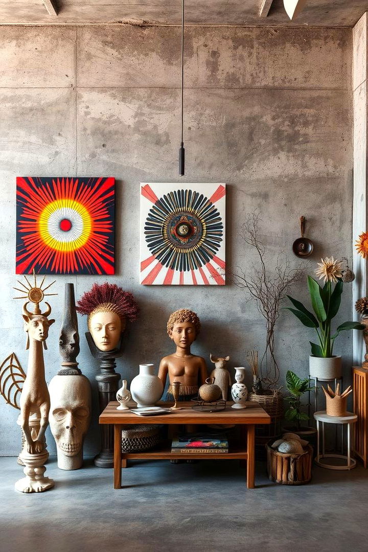 Artistic Concrete Statements - 22 Rustic Concrete Floor Living Room Ideas