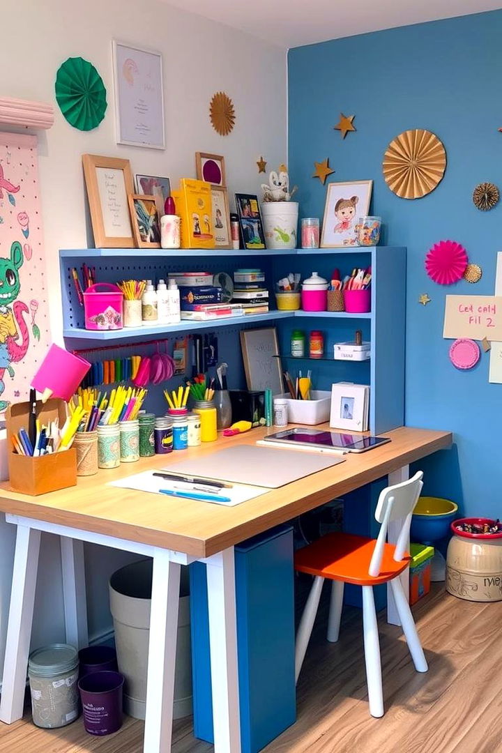 Artistic Creation Stations - 22 Kids Room Ideas