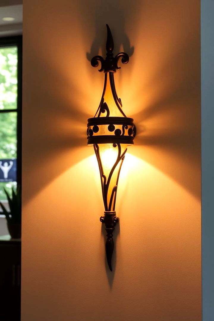 Artistic Custom Wall Features - 22 Living Room Wall Lighting Ideas